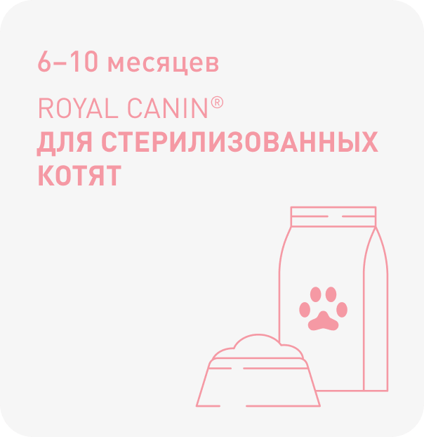 6–10 месяцев ROYAL CANIN® для Стерилизованных котят